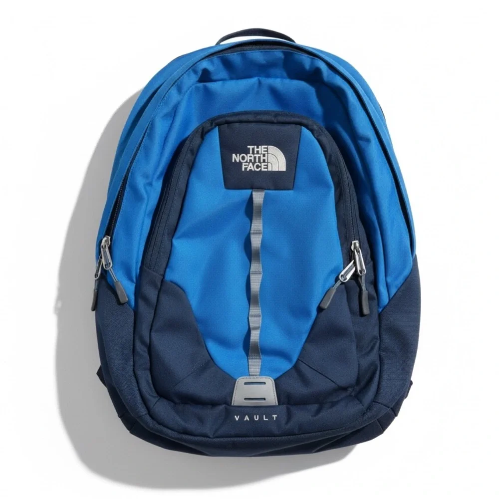 The North Face Vault Backpack Blue Laptop School Bag Travel Daypack